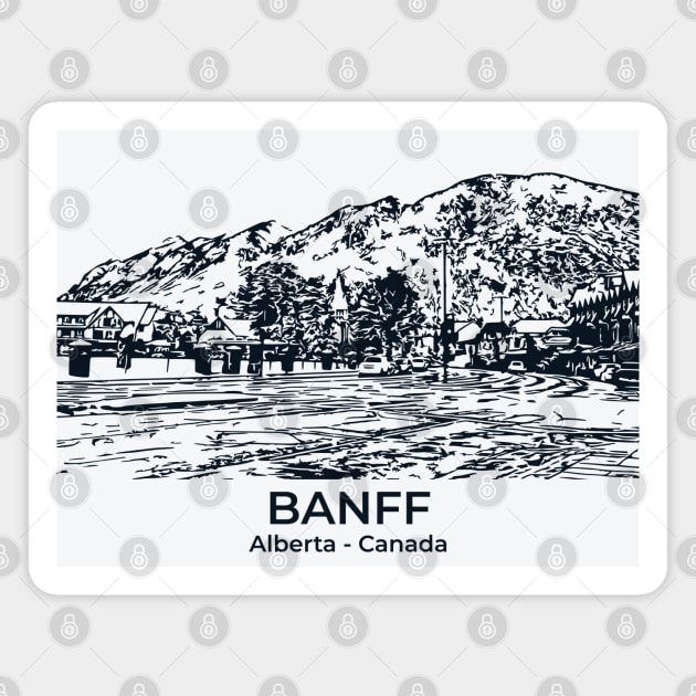 Banff - Alberta Magnet by Lakeric
